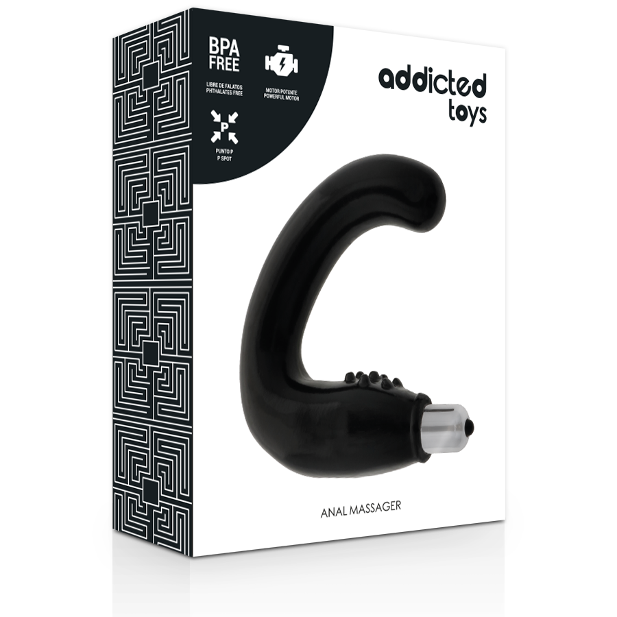 ADDICTED TOYS - MASSAGGIATORE ANALE NERO – Vibratori anali – foto 3