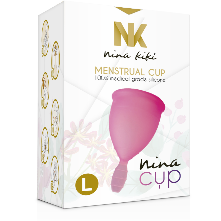 NINA KIKÍ - COPPA MESTRUALE ROSA - TAGLIA L – Coppa vaginale – foto 8