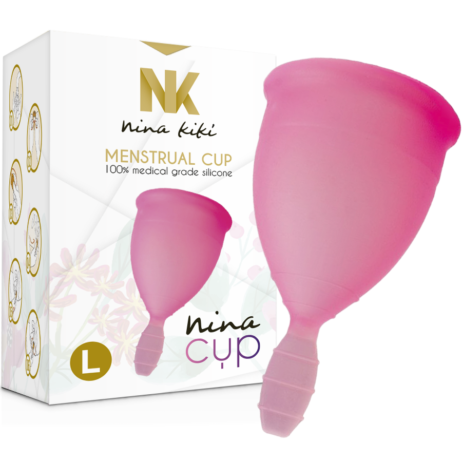 NINA KIKÍ - COPPA MESTRUALE ROSA - TAGLIA L – Coppa vaginale