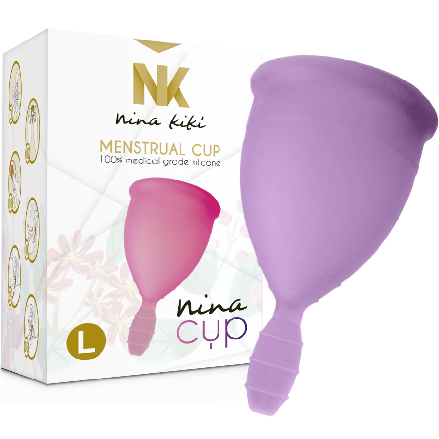 NINA KIKÍ - COPPA MESTRUALE VIOLA - TAGLIA L – Coppa vaginale