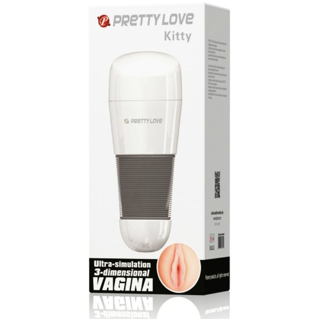 PRETTY LOVE - MASTURBATORE VAGINA BIANCO KITTY – Vagine con vibrazione – foto 6