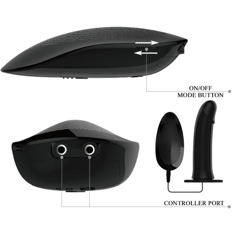 PRETTY LOVE - ABBASBAILEA LOVE MARVIN STRAP ON CON VIBRAZIONE E DILDO CAVO – Telecomando – foto 3