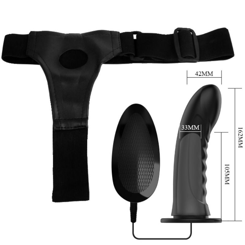 PRETTY LOVE - ABBASBAILEA LOVE MARVIN STRAP ON CON VIBRAZIONE E DILDO CAVO – Telecomando – foto 5