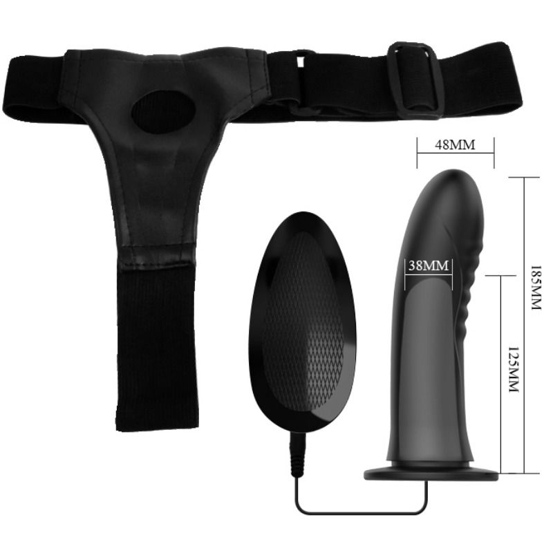 PRETTY LOVE - ABBASBAILEA LOVE MYRON STRAP ON CON VIBRAZIONE E DILDO CAVO – Telecomando – foto 8