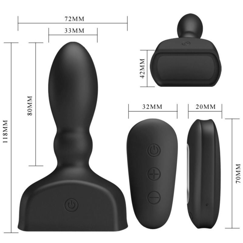 PRETTY LOVE - VIBRATORE PROSTATICO E GONFIABILE MARRIEL – Tappi anali – foto 4