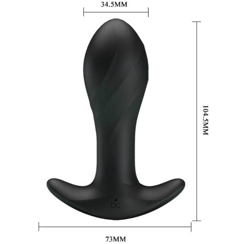 PRETTY LOVE - VIBRATORE ANALE NERO – Tappi anali – foto 2