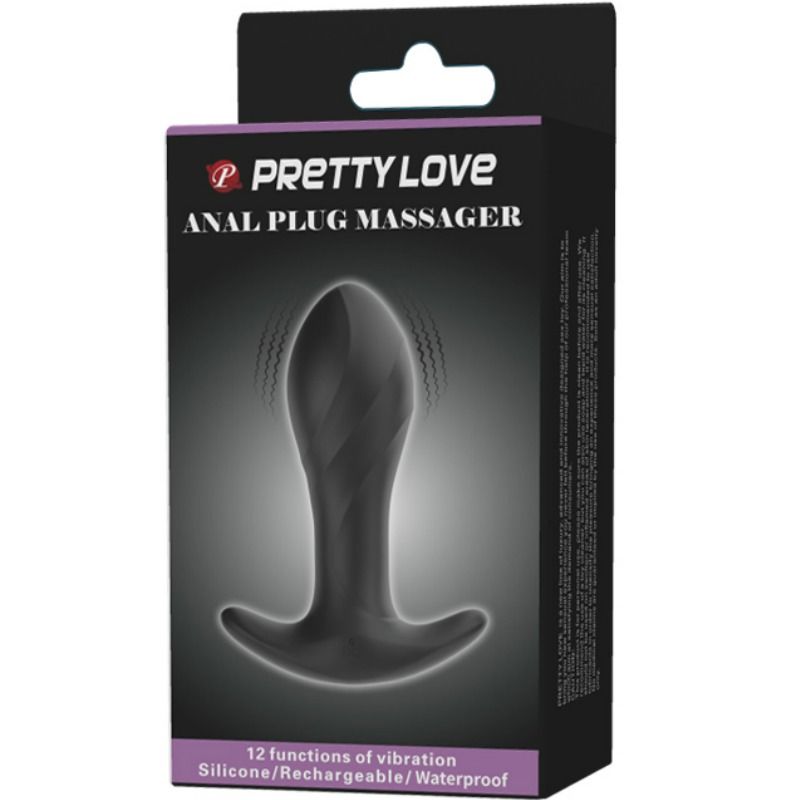 PRETTY LOVE - VIBRATORE ANALE NERO – Tappi anali – foto 8