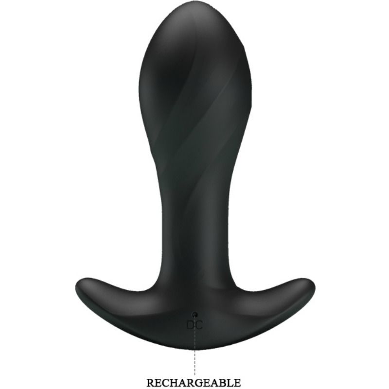 PRETTY LOVE - VIBRATORE ANALE NERO – Tappi anali – foto 7