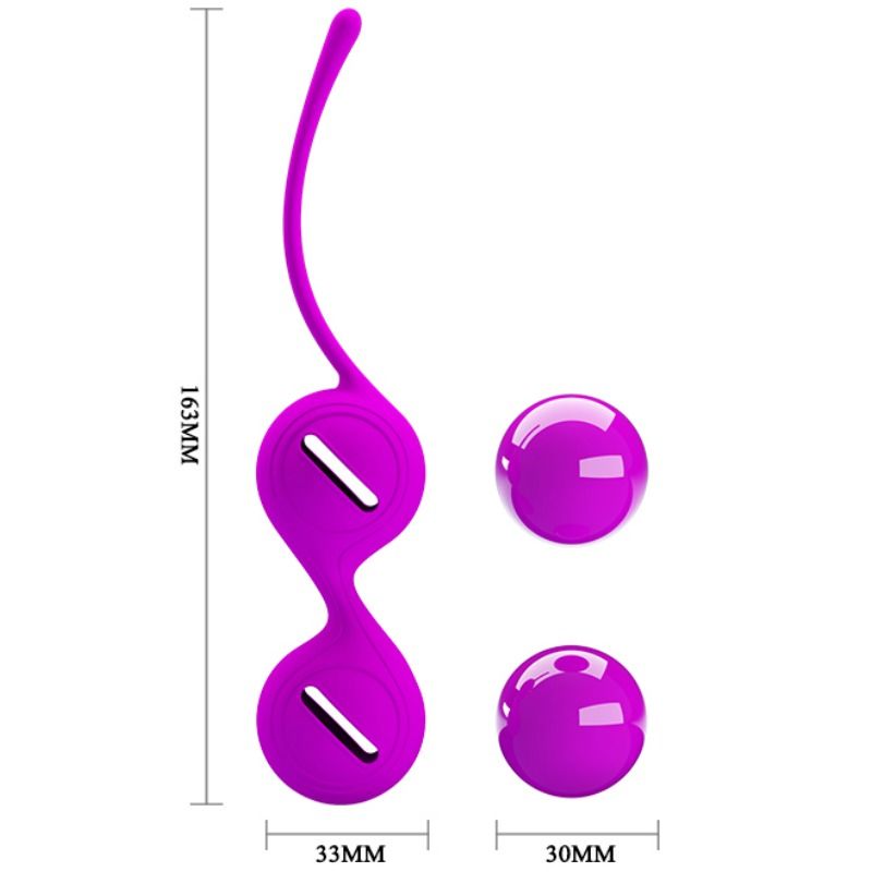 PRETTY LOVE - SFERE ORGASMICHE KEGEL STRINGI I LILLA – Sfere di silicone – foto 4