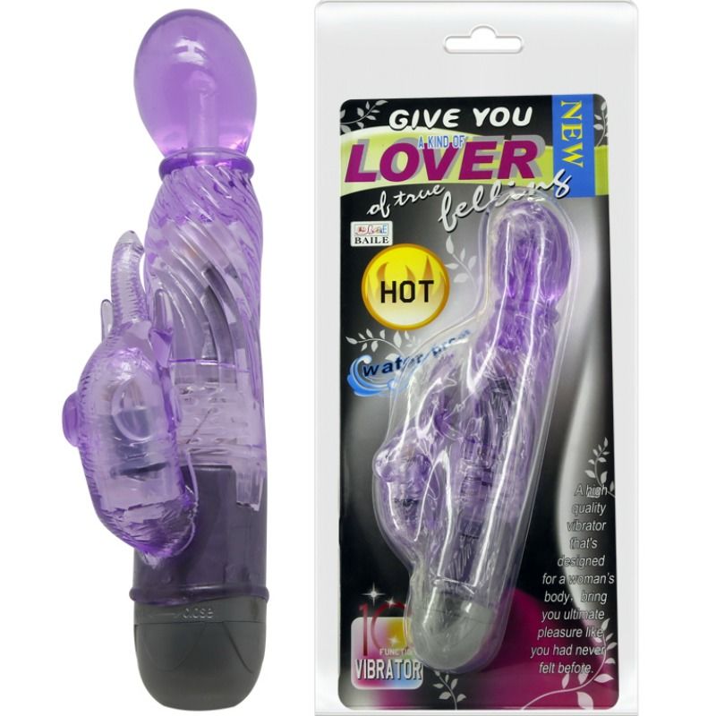 BAILE - REGALATI UN TIPO DI VIBRATORE AMANTE CON CONIGLIO LILLA 10 MODALIT – Stimolatori – foto 2