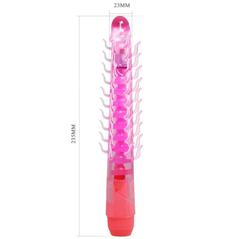 BAILE - DILDO VIBRANTE FLESSIBILE SENSUAL SPINE FLEXI VIBE LILLA 23.5 CM – Rotatori vibranti – foto 4