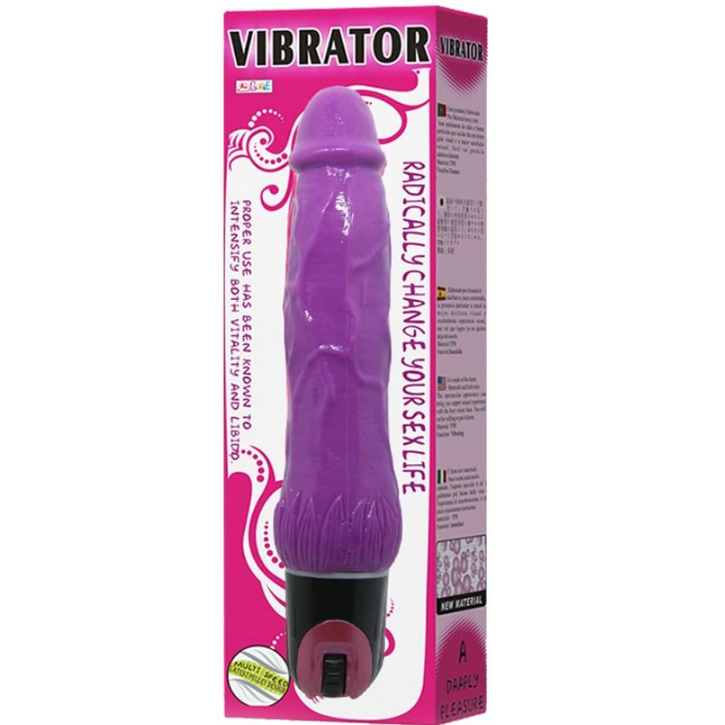 BAILE - VIBRATORE MULTIVELOCIT DAAPLY PLEASURE VIOLA – Vibratori realistici – foto 2
