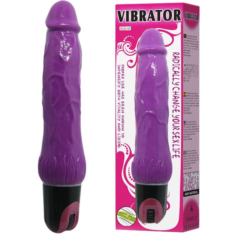 BAILE - VIBRATORE MULTIVELOCIT DAAPLY PLEASURE VIOLA – Vibratori realistici – foto 3