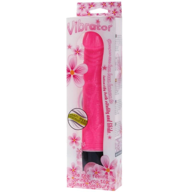 BAILE - VIBRATORE DA BALLO MULTISPEED 21.5 CM ROSA – Vibratori realistici – foto 3