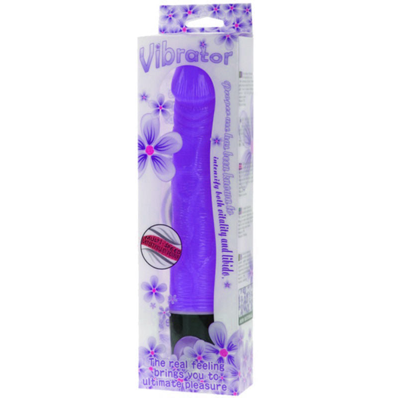 BAILE - VIBRATORE DA BALLO MULTISPEED 21.5 CM VIOLA – Vibratori realistici – foto 2