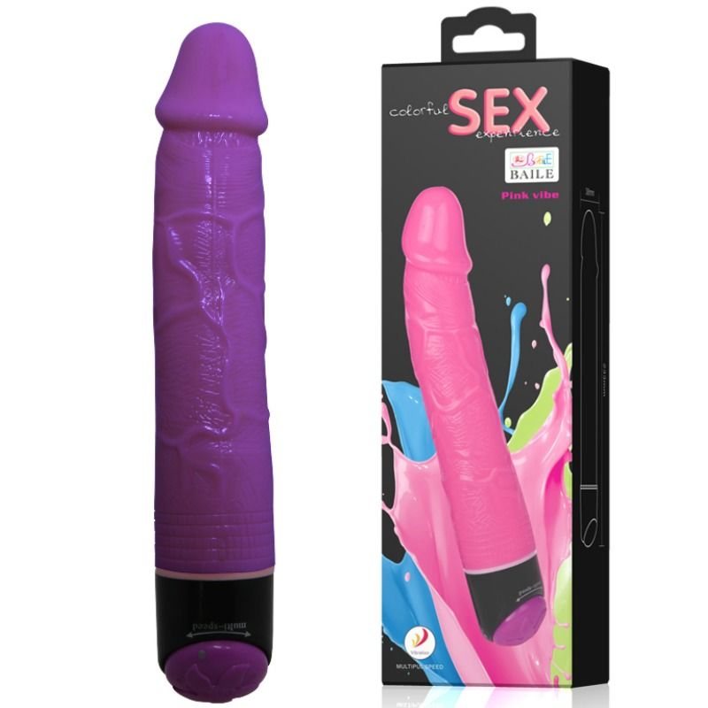 BAILE - VIBRATORE REALISTICO SEX COLORATO LILLA 23 CM – Vibratori realistici – foto 2
