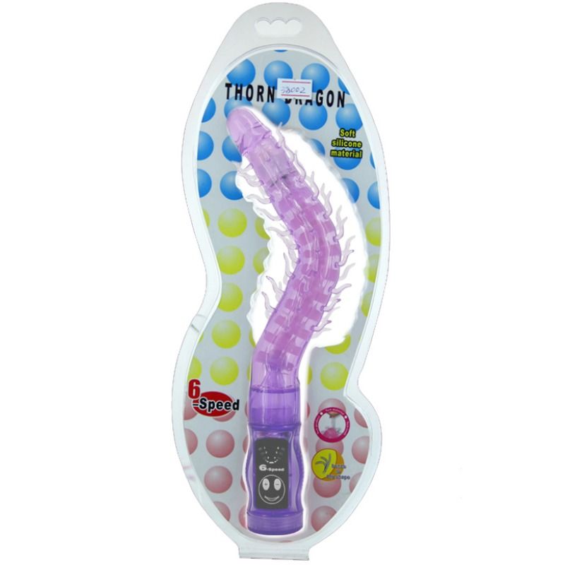 BAILE - VIBRATORE STIMOLATORE THORN LILLA – Classici vibratori anali o vaginali – foto 2
