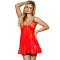 SUBBLIME - BABYDOLL LACCI FLOREALI ROSSO L / XL – Babydoll