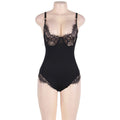 SUBBLIME - QUEEN PLUS TEDDY CON TRASPARENTI E FRANGE NERE – Body