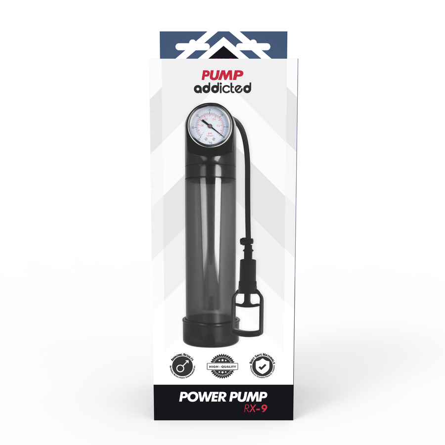 PUMP ADDICTED - POMPA PER L'EREZIONE RX9 NERA – Pompa per l'ingrandimento del pene – foto 5