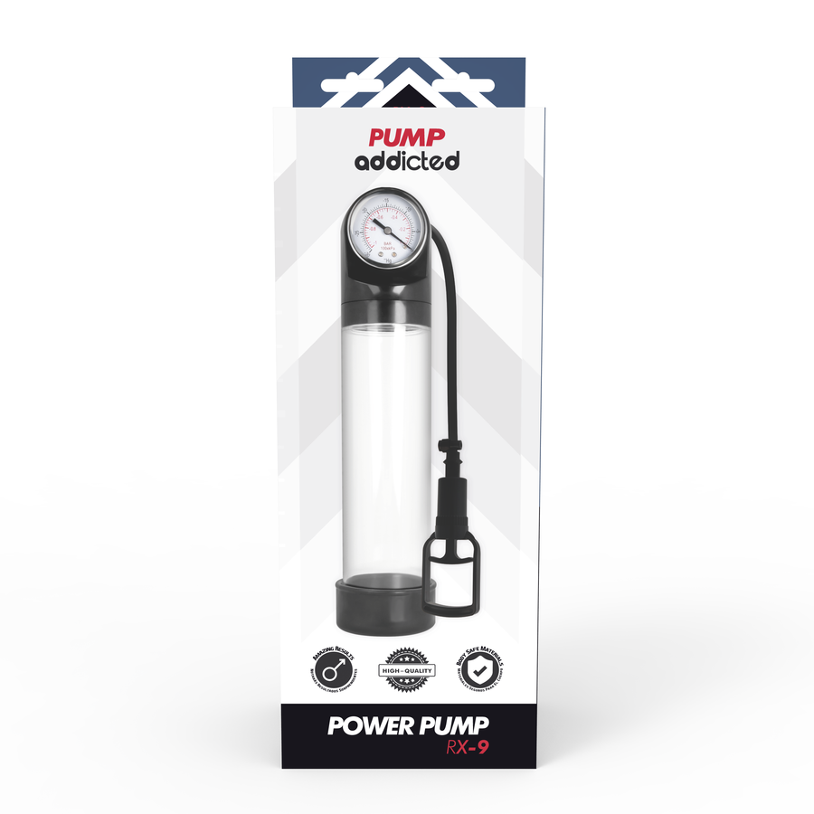 PUMP ADDICTED - POMPA DI EREZIONE TRASPARENTE RX9 – Pompa per l'ingrandimento del pene – foto 5