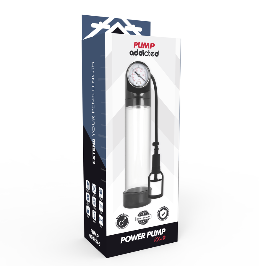 PUMP ADDICTED - POMPA DI EREZIONE TRASPARENTE RX9 – Pompa per l'ingrandimento del pene – foto 6