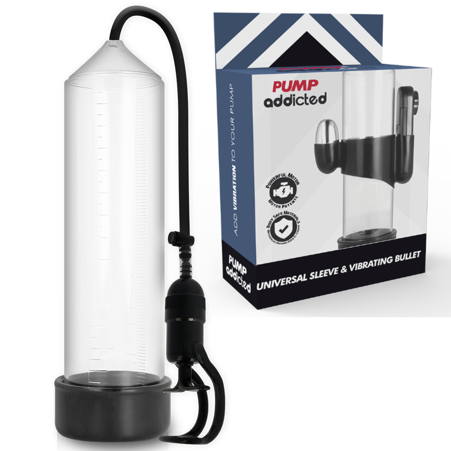 PUMP ADDICTED - VIBRATORE TRASPARENTE RX5 – Pompa per l'ingrandimento del pene