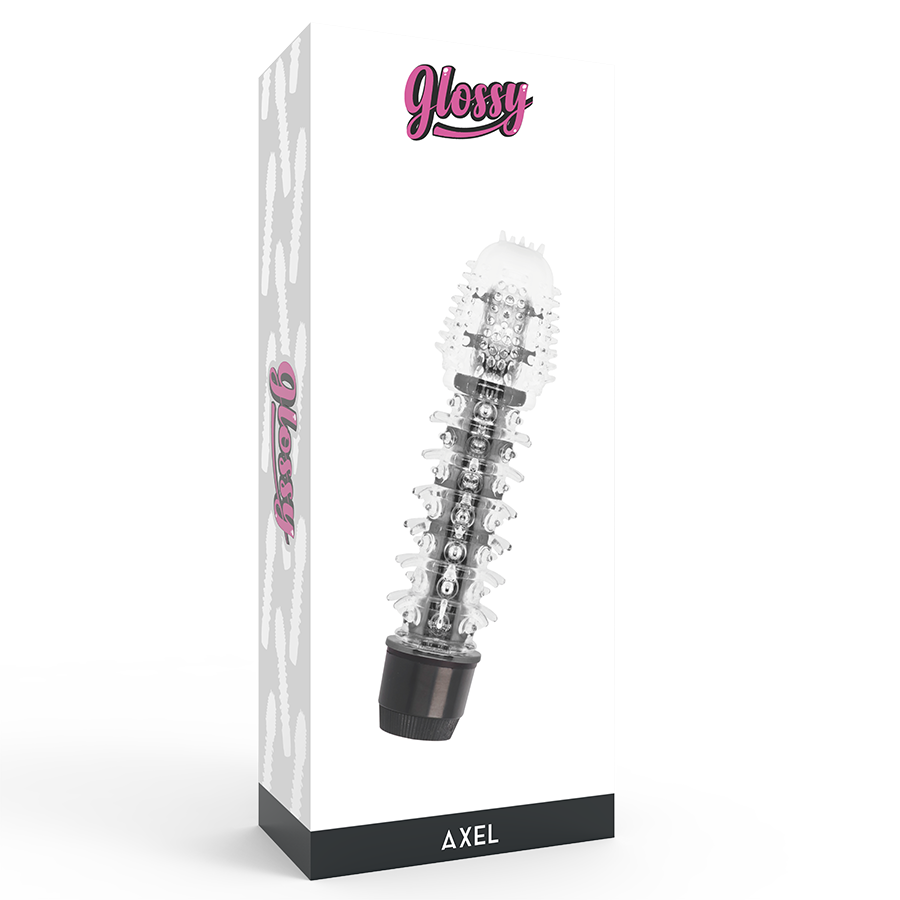 GLOSSY - VIBRATORE AXEL NERO – Classici vibratori anali o vaginali – foto 4