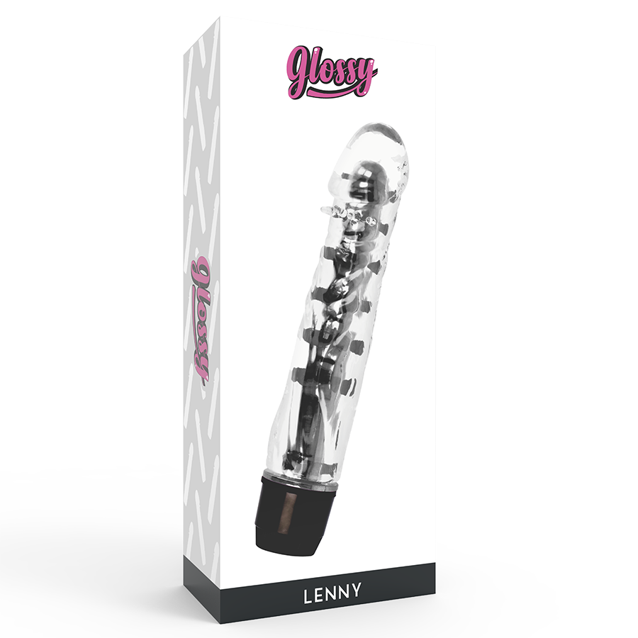 GLOSSY - LENNY VIBRATORE NERO – Classici vibratori anali o vaginali – foto 4