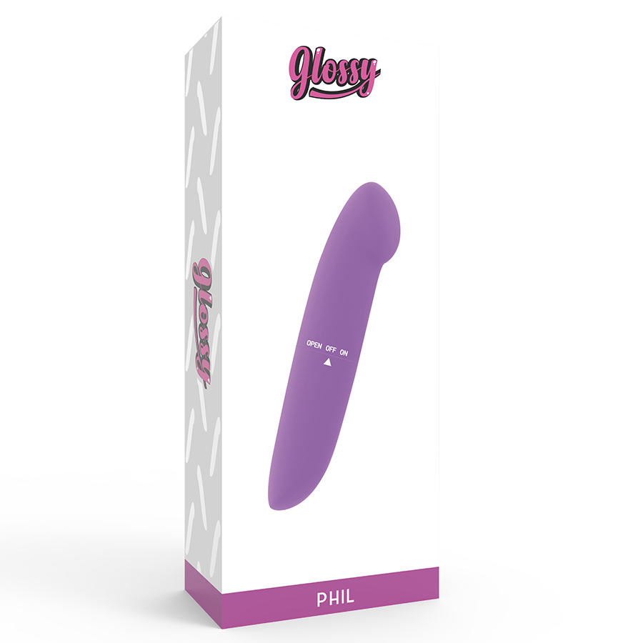 GLOSSY - VIBRATORE PHIL VIOLA – Mini vibratori – foto 4