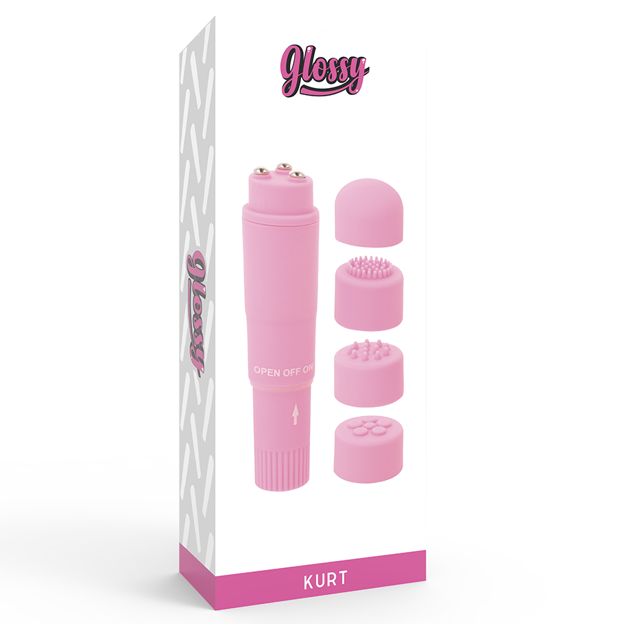 GLOSSY - MASSAGGIATORE POCKET KURT ROSA – Mini vibratori – foto 4