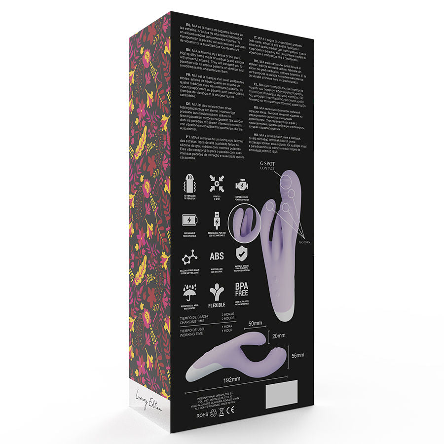 MIA - GUELL VIBRATORE ORGASMICO 3 MOTORI – Vibratori di coniglio – foto 3