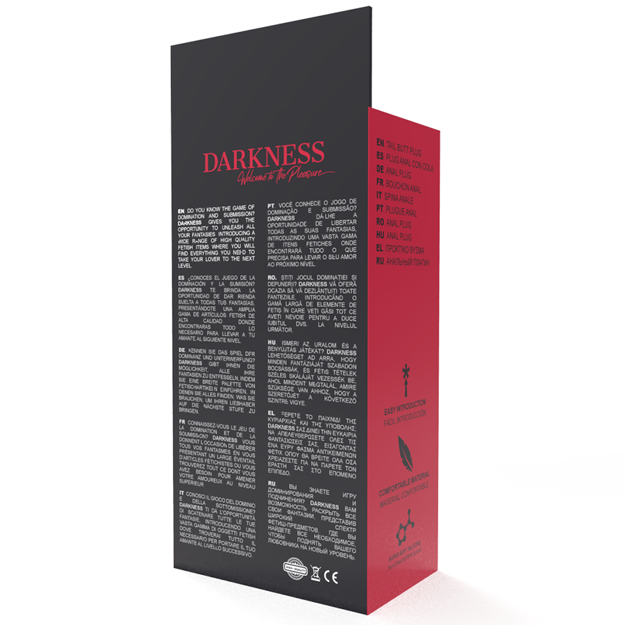 DARKNESS - PLUG ANALE 28 CM IN SILICONE NERO – Tappi anali – foto 4