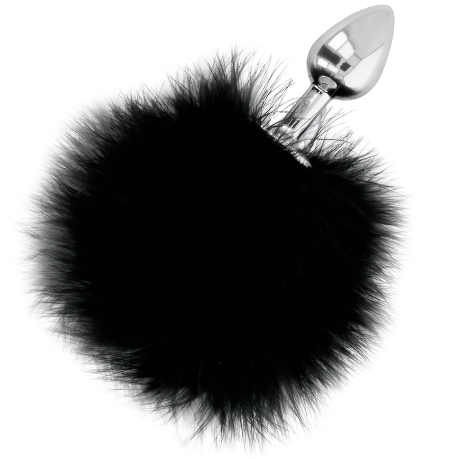 DARKNESS - BUTTPLUG ANALE EXTRA CON CODA NERA 7 CM – Tappi anali – foto 2