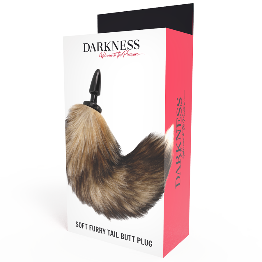 DARKNESS - CODA NATURALE CON PLUG ANALE IN SILICONE 10 CM – Tappi anali – foto 4