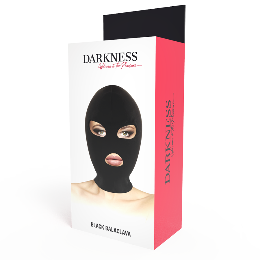 DARKNESS - MASCHERA DI SOTTOMISSIONE BDSM BOCCA E OCCHI NERA – Cappello BDSM – foto 3
