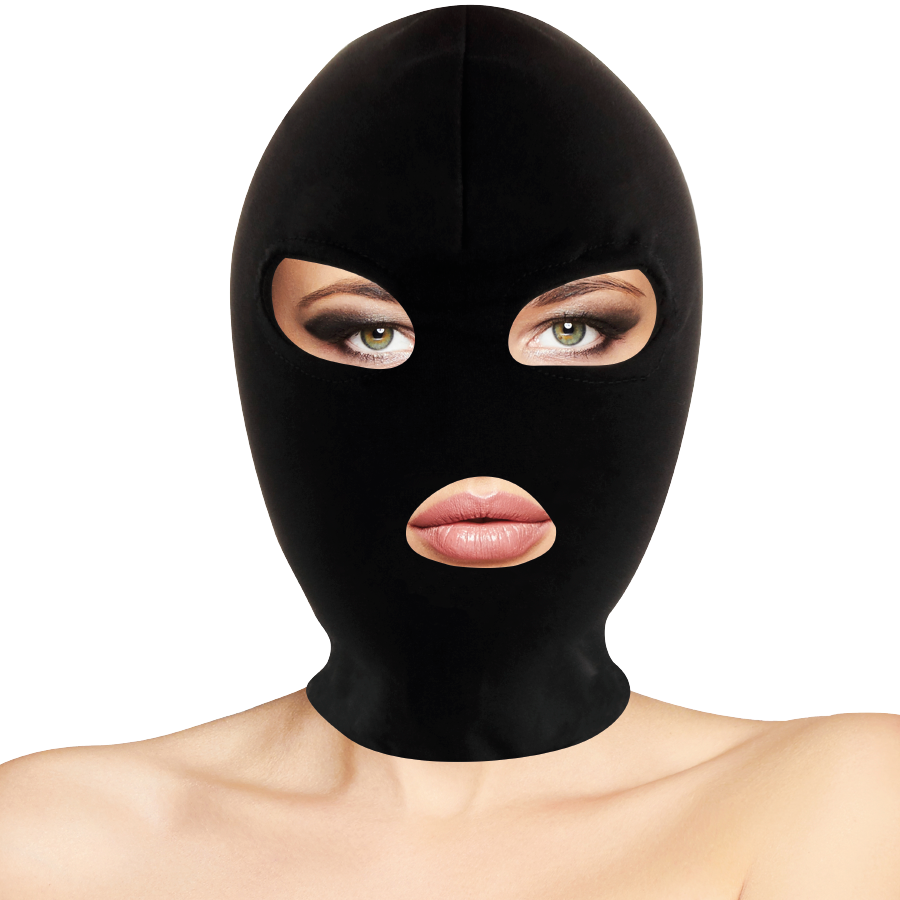 DARKNESS - MASCHERA DI SOTTOMISSIONE BDSM BOCCA E OCCHI NERA – Cappello BDSM – foto 2