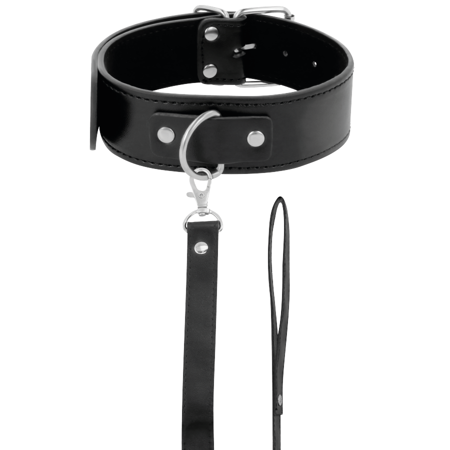 DARKNESS - COLLANA POSTURA CON CATENA IN PELLE – Collane – foto 2