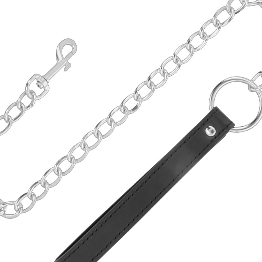 DARKNESS - COLLANA PER POSTURA CONFORTEVOLE CON CATENA IN PELLE – Collane – foto 3