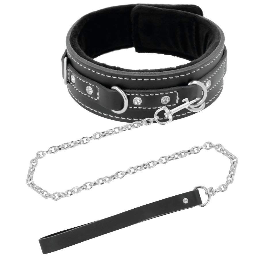 DARKNESS - COLLANA IN PELLE DI ALTA QUALITÀ CON GUINZAGLIO – Collane – foto 2