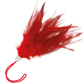 DARKNESS - PENNA STIMOLANTE ROSSA 17CM – Boa e piume