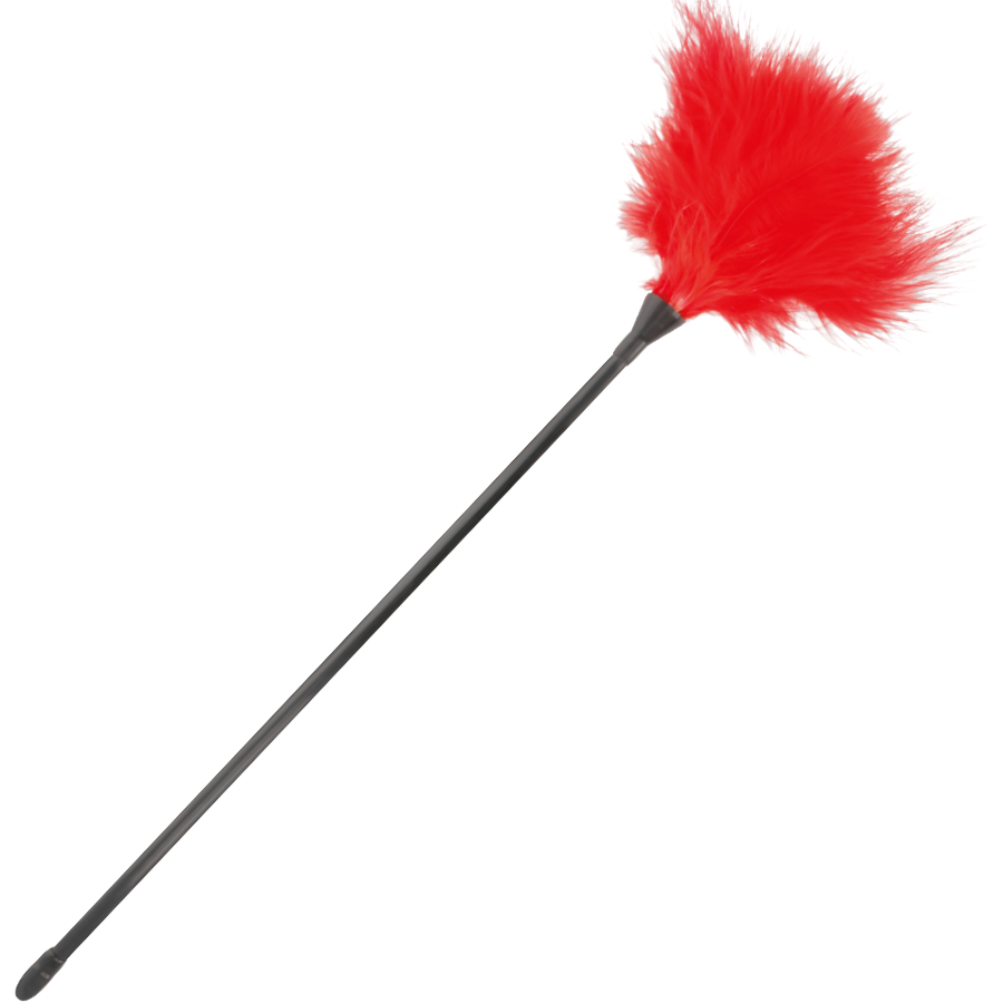 DARKNESS - PENNA STIMOLANTE ROSSA 42CM – Boa e piume