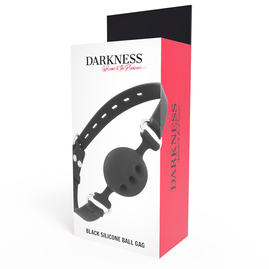 DARKNESS - BAVAGLINO IN SILICONE TRASPIRANTE NERO – Mascelle – foto 4