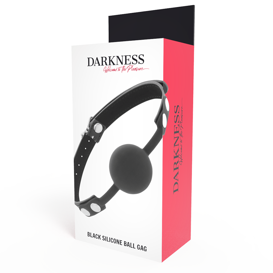 DARKNESS - BAVAGLINO IN SILICONE NERO – Mascelle – foto 4