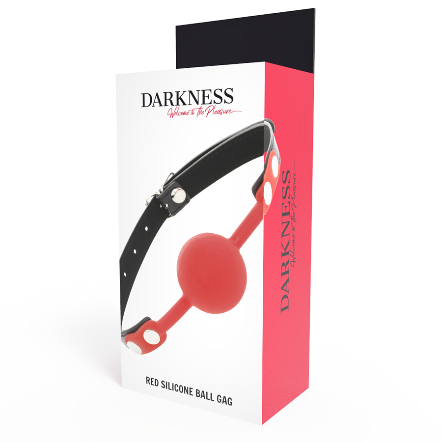 DARKNESS - BAVAGLINO IN SILICONE ROSSO – Mascelle – foto 4