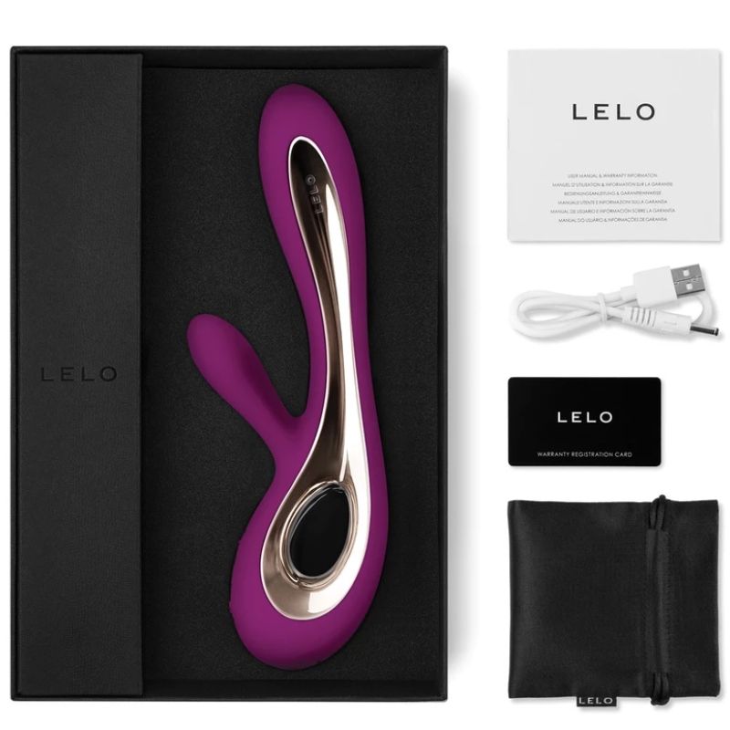 LELO - VIBRATORE SORAYA 2 RABBIT DEEP ROSE – Per il clitoride – foto 2