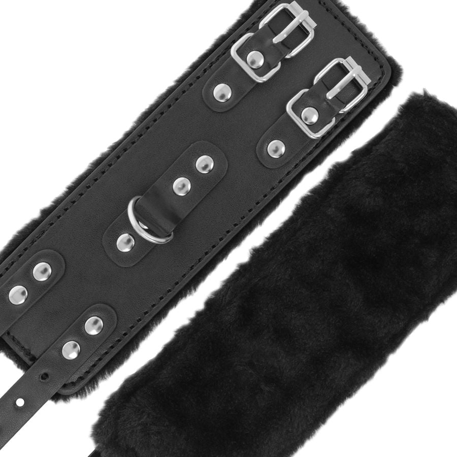DARKNESS - MANETTE NERE REGOLABILI IN PELLE CON FODERA – Mogli – foto 5