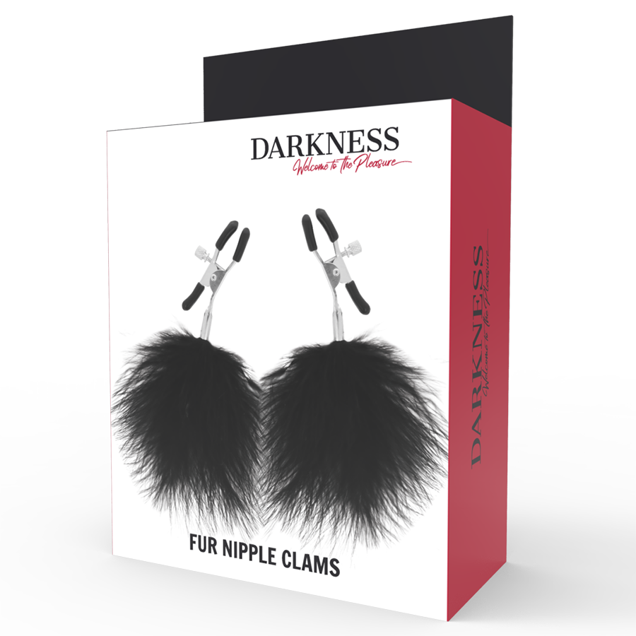 DARKNESS - MORSETTI PER CAPEZZOLI POM-POM 2 – Morsetti per capezzoli per sadomasochismo – foto 4