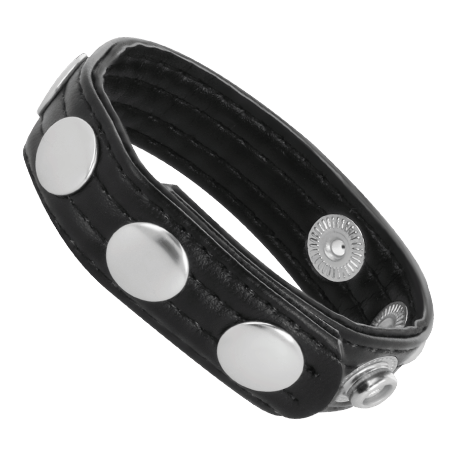 DARKNESS - ANELLO DI EREZIONE IN PELLE – Cockring senza vibrazione – foto 2