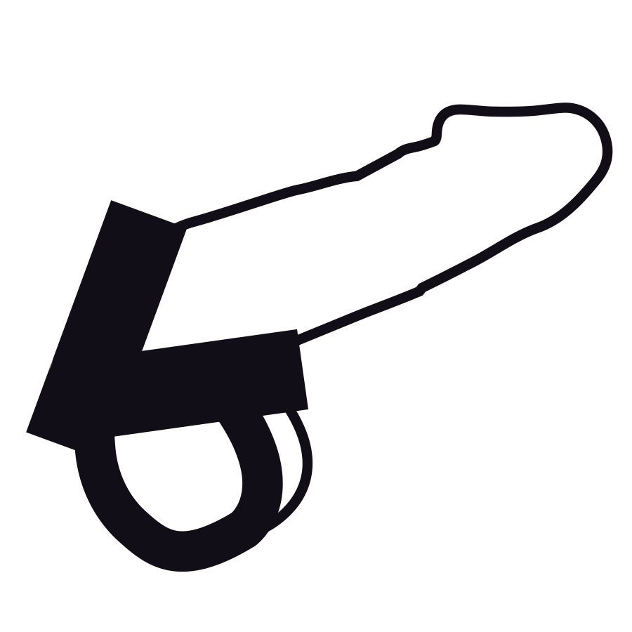 DARKNESS - ANELLO IN PELLE PER PENE E TESTICOLI – Cockring senza vibrazione – foto 4